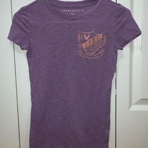 Collegiate style lavender shirt